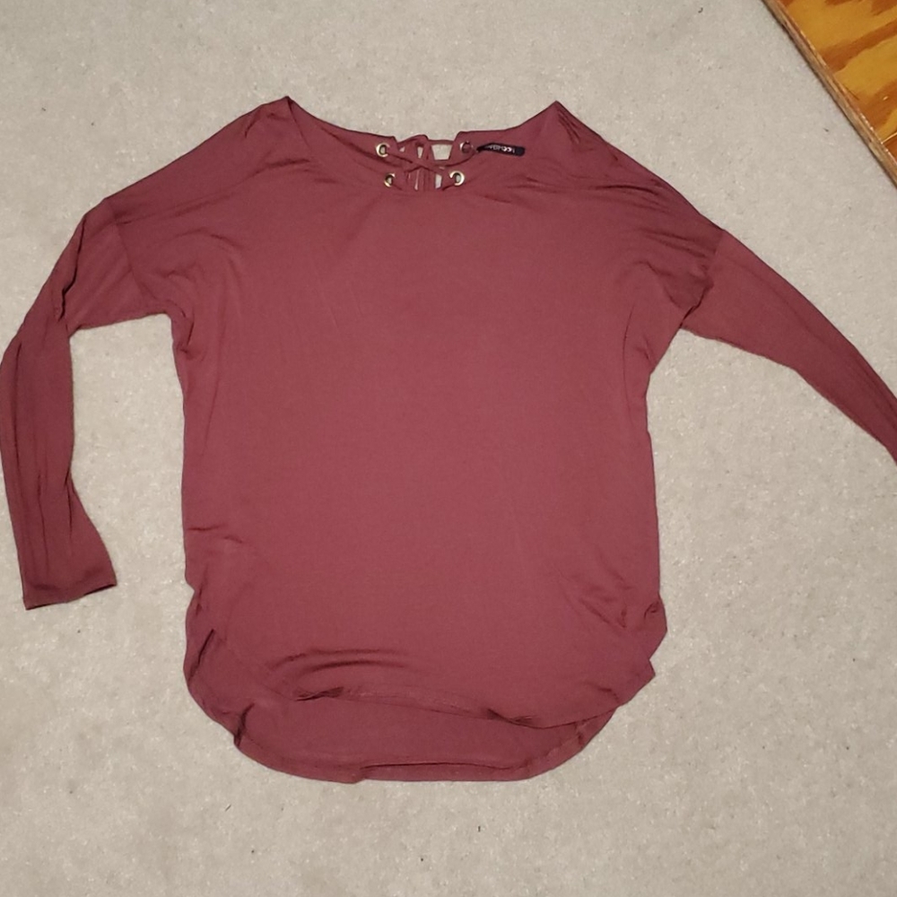 Mauve long sleeve shirt